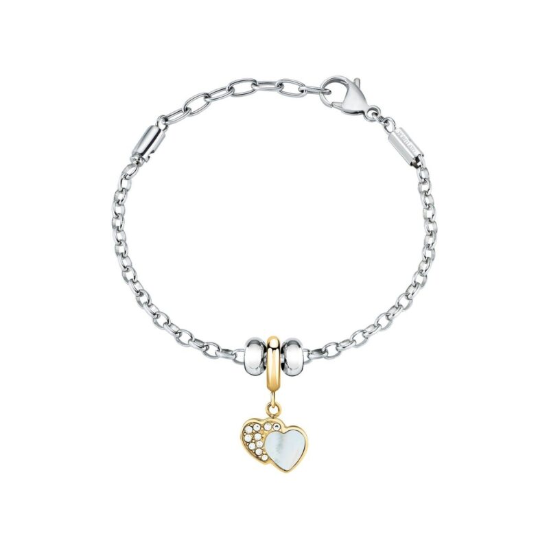 Morellato Drops Bracelet With Gold Heart SCZ1371 For Women Morellato Drops Bracelet With Gold Heart SCZ1371 For Women