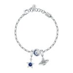 Morellato Drops Bracelet With Clear And Blue Crystals SCZ1380 For Women