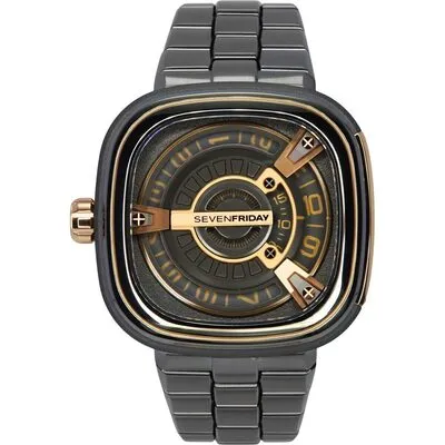 Sevenfriday M-Series Stainless Steel Black Dial Automatic M2/02M SF-M2-02M Men's Watch