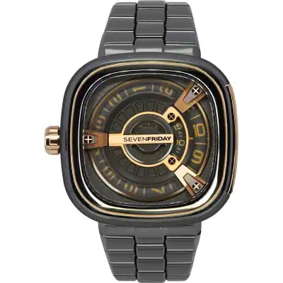 Sevenfriday M-Series Stainless Steel Black Dial Automatic M2/02M SF-M2-02M Men's Watch