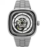 Sevenfriday P-Series NFC Black And White Open Heart Dial Automatic P1B/01M SF-P1B-01M Men's Watch