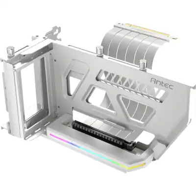 Antec SHIFT ARGB Vertical GPU Bracket with PCIe 4.0 Riser Cable – White