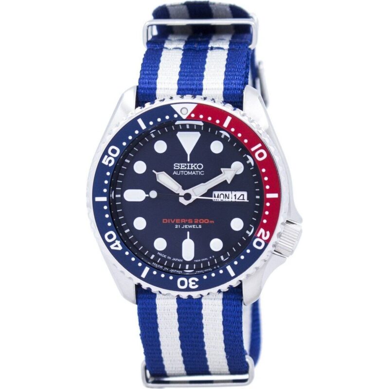 Seiko Automatic Diver's 200m Nato Strap Skx009j1-var-nato2 Men's Watch Seiko Automatic Diver's 200m Nato Strap Skx009j1-var-nato2 Men's Watch
