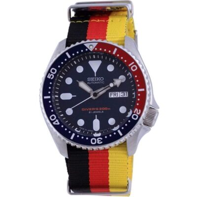 Seiko Automatic Diver's Polyester Japan Made Skx009j1-var-nato26 200m Men's Watch