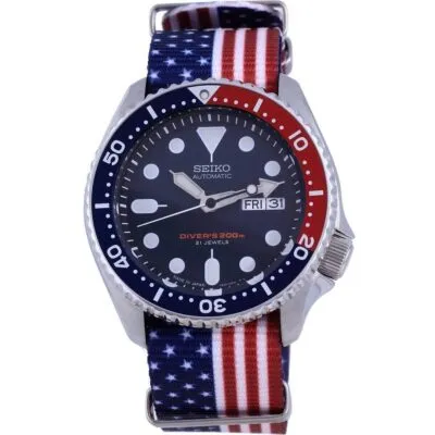 Seiko Automatic Diver's Polyester Japan Made SKX009J1-var-NATO27 200M Men's Watch