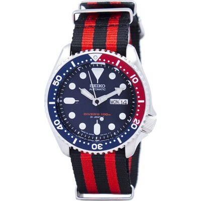Seiko Automatic Diver's 200m Nato Strap Skx009j1-var-nato3 Men's Watch