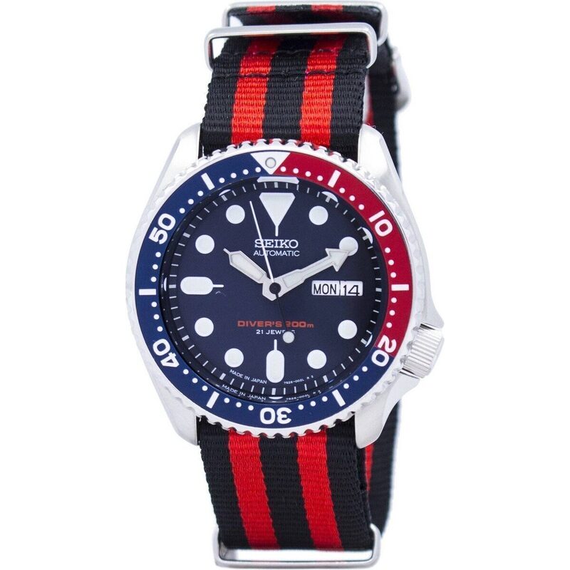 Seiko Automatic Diver's 200m Nato Strap Skx009j1-var-nato3 Men's Watch Seiko Automatic Diver's 200m Nato Strap Skx009j1-var-nato3 Men's Watch