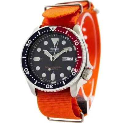 Seiko Automatic Diver's 200M NATO Strap SKX009J1-var-NATO7 Men's Watch