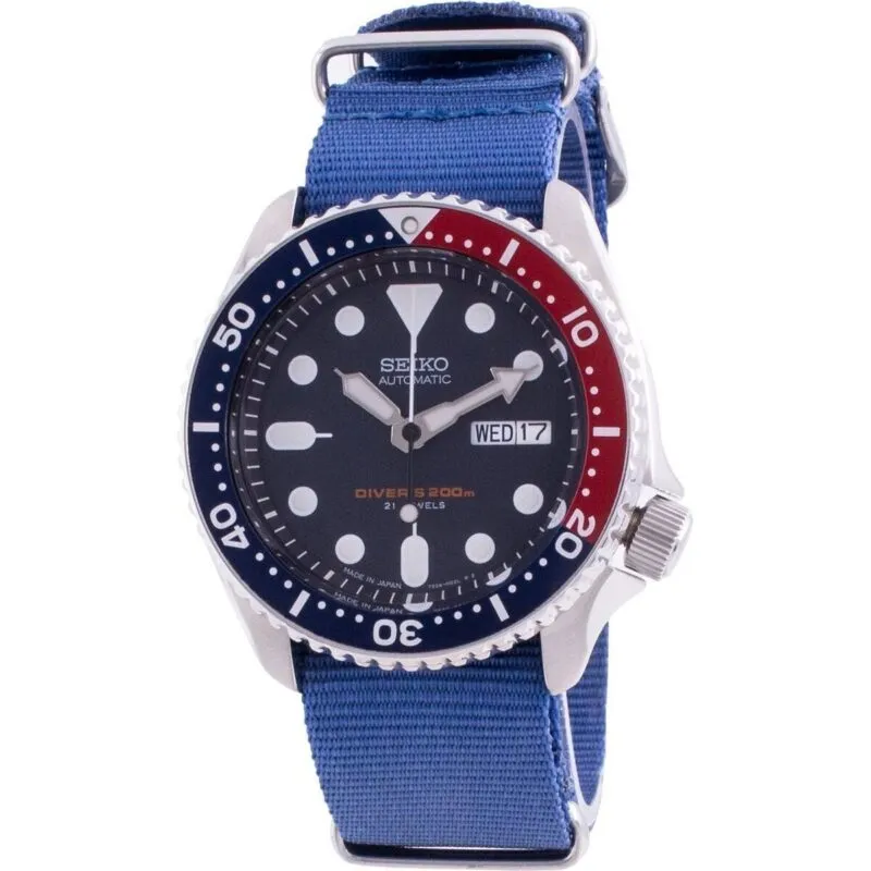 Seiko Automatic Diver's SKX009J1-var-NATO8 200M Japan Made Men's Watch