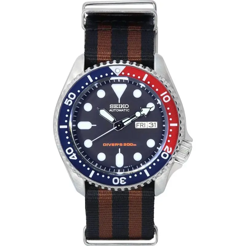 Seiko Blue Dial Automatic Diver's SKX009K1-var-NATO22 200M Men's Watch