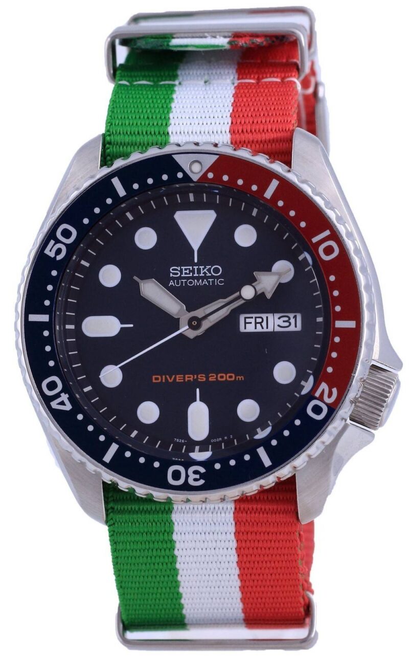 Seiko Automatic Diver's Polyester SKX009K1-var-NATO23 200M Men's Watch Seiko Automatic Diver's Polyester SKX009K1-var-NATO23 200M Men's Watch