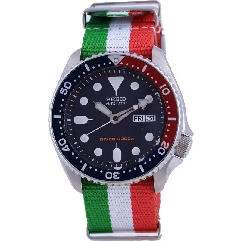 Seiko Automatic Diver's Polyester SKX009K1-var-NATO23 200M Men's Watch
