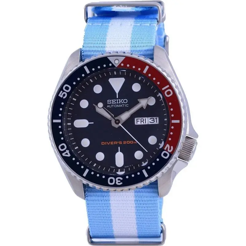 Seiko Automatic Diver's Polyester SKX009K1-var-NATO24 200M Men's Watch