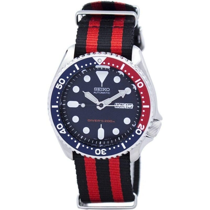 Seiko Automatic Diver's 200m Nato Strap Skx009k1-var-nato3 Men's Watch Seiko Automatic Diver's 200m Nato Strap Skx009k1-var-nato3 Men's Watch