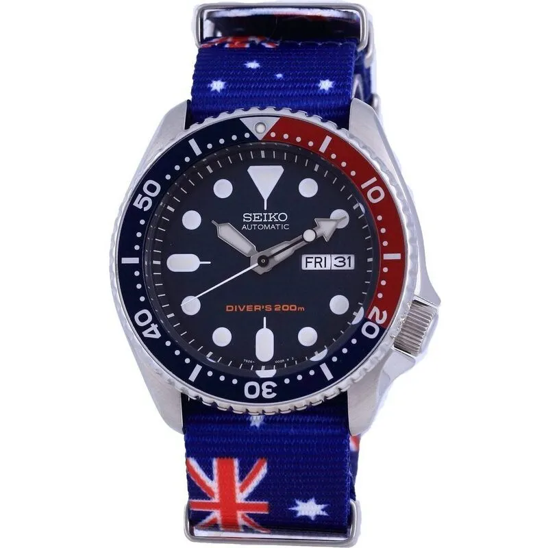 Seiko Automatic Diver's Polyester SKX009K1-var-NATO30 200M Men's Watch