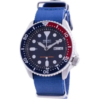 Seiko Automatic Diver's Deep Blue SKX009K1-var-NATO8 200M Men's Watch