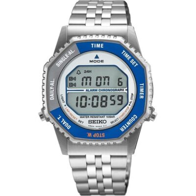 Seiko Rotocall Digital Chronograph Stainless Steel Quartz SMGG21P1 100M Men's Watch