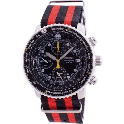 Seiko Pilot's Flight SNA411P1-VAR-NATO3 Quartz Chronograph 200M Men's Watch