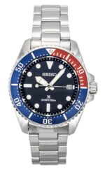 Seiko Prospex Stainless Steel Blue Dial Solar Diver's SNE595P1 200M Men's Watch