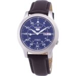 Seiko 5 Military SNK807K2-var-SS4 Automatic Brown Leather Strap Men's Watch