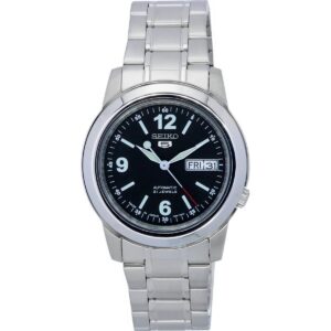 Seiko 5 Stainless Steel Black Dial Automatic SNKE63 SNKE63J1 SNKE63J Men's Watch