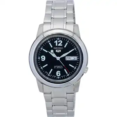 Seiko 5 Stainless Steel Black Dial Automatic SNKE63 SNKE63J1 SNKE63J Men's Watch