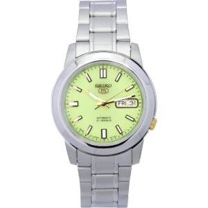 Seiko 5 Stainless Steel Green Dial Automatic SNKK19 SNKK19J1 SNKK19J Men's Watch