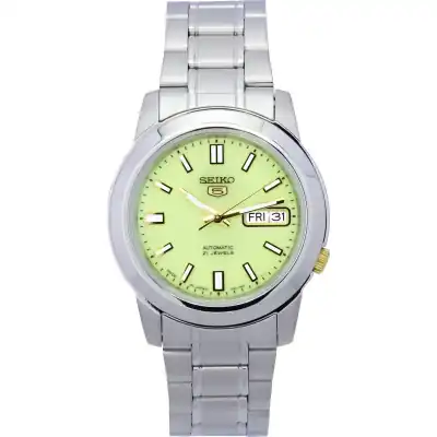 Seiko 5 Stainless Steel Green Dial Automatic SNKK19 SNKK19J1 SNKK19J Men's Watch