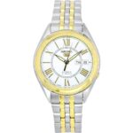Seiko 5 Two Tone Stainless Steel Silver Dial 21 Jewels Automatic SNKL36J1 Men's Watch