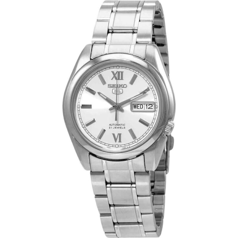 Seiko 5 Automatic Silver Dial SNKL51 SNKL51K1 SNKL51K Men's Watch