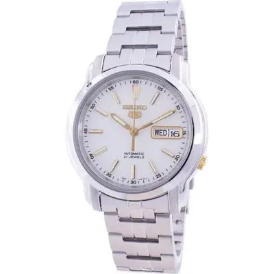 Seiko 5 Automatic White Dial SNKL77 SNKL77K1 SNKL77K Men's Watch