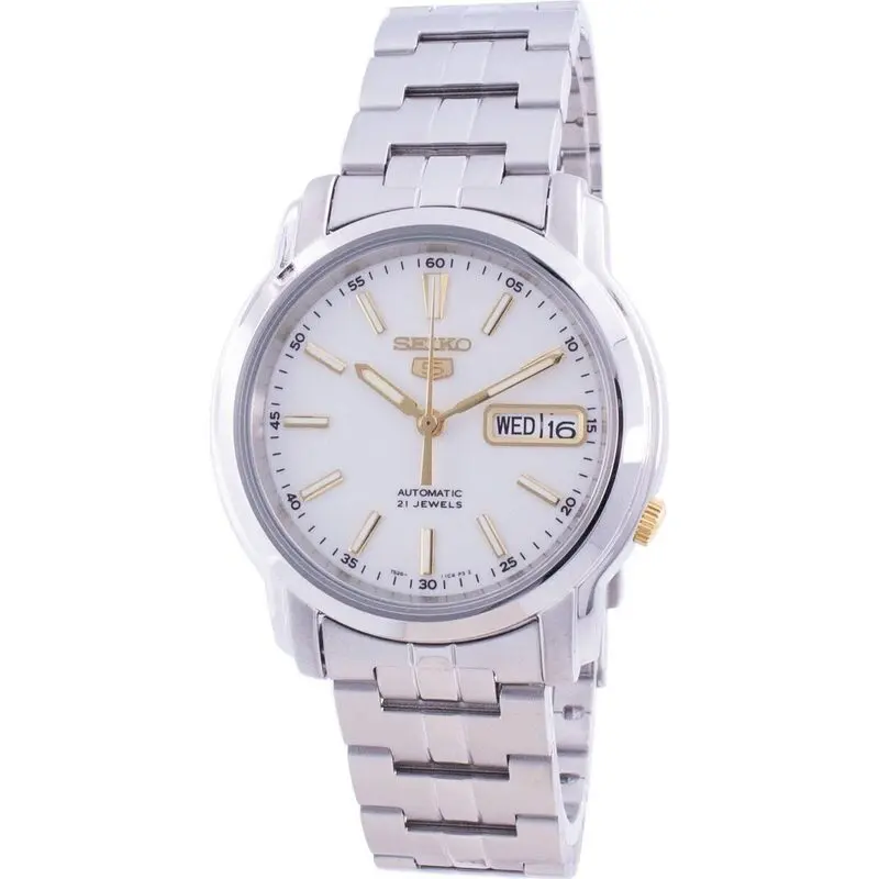 Seiko 5 Automatic White Dial SNKL77 SNKL77K1 SNKL77K Men's Watch