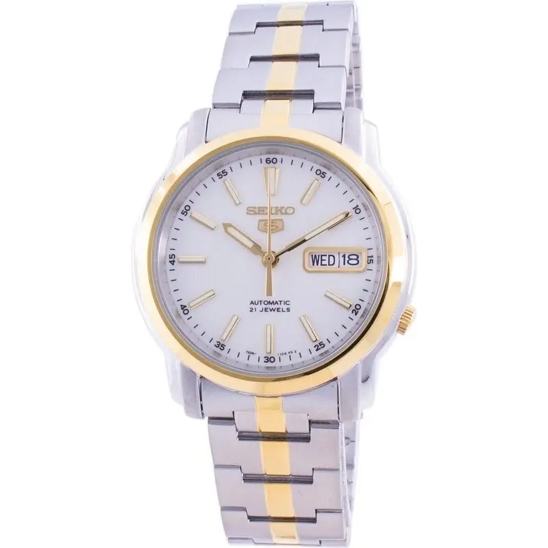 Seiko 5 Automatic White Dial SNKL84 SNKL84K1 SNKL84K Men's Watch