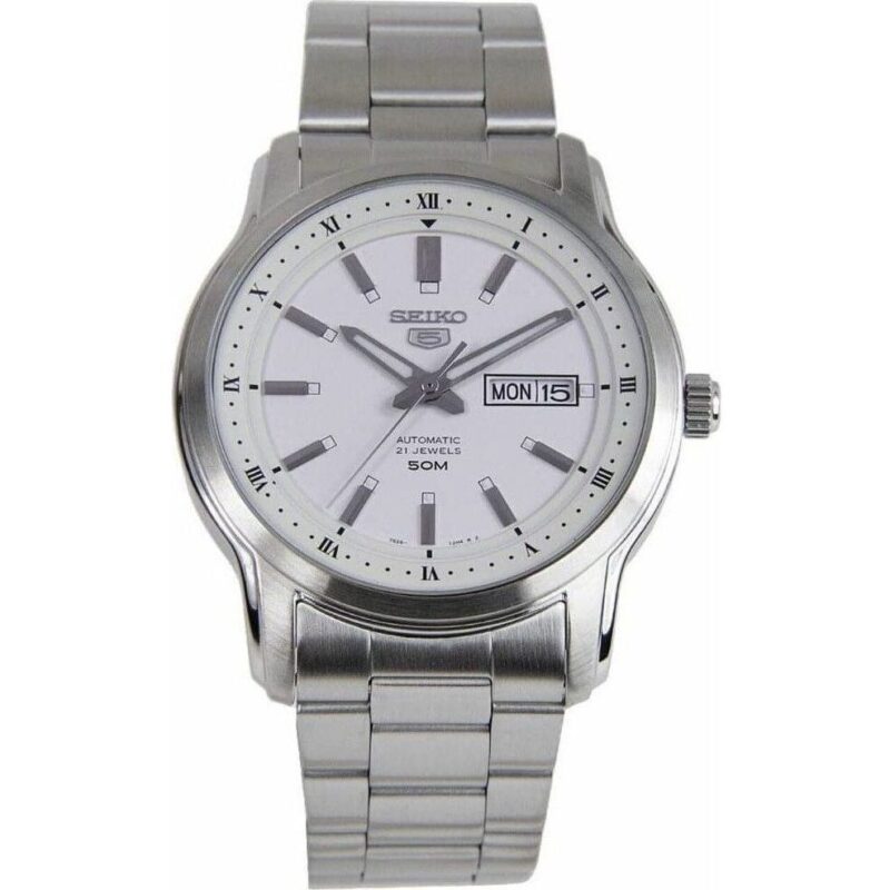 Seiko 5 Automatic White Dial Snkp09 Snkp09k1 Snkp09k Men's Watch Seiko 5 Automatic White Dial Snkp09 Snkp09k1 Snkp09k Men's Watch