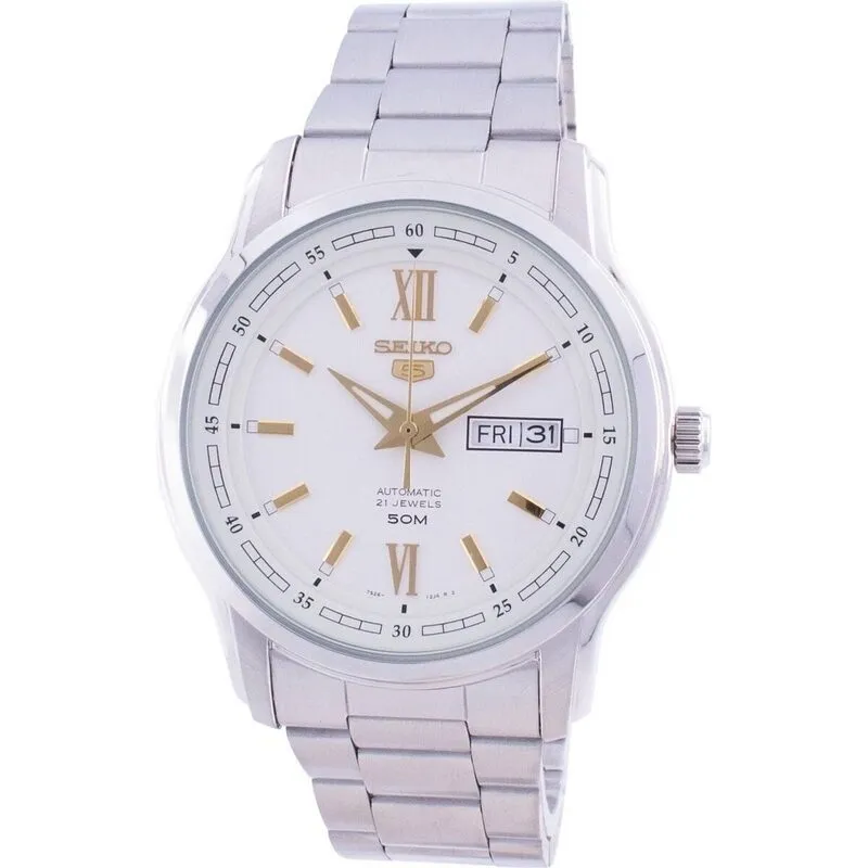 Seiko 5 Automatic White Dial Snkp15 Snkp15k1 Snkp15k Men's Watch