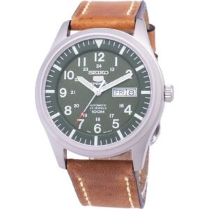 Seiko 5 Sports SNZG09K1-var-LS17 Automatic Brown Leather Strap Men's Watch