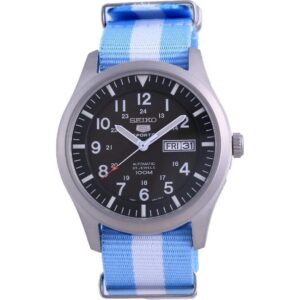 Seiko 5 Sports Military Automatic Polyester SNZG09K1-var-NATO24 100M Men's Watch