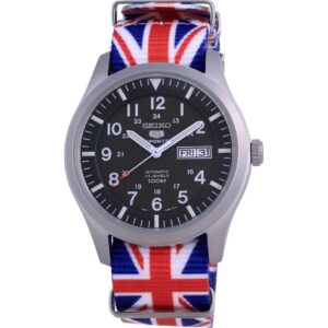 Seiko 5 Sports Military Automatic Polyester SNZG09K1-var-NATO28 100M Men's Watch