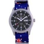 Seiko 5 Sports Military Automatic Polyester SNZG09K1-var-NATO30 100M Men's Watch