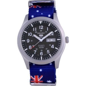 Seiko 5 Sports Military Automatic Polyester SNZG09K1-var-NATO30 100M Men's Watch