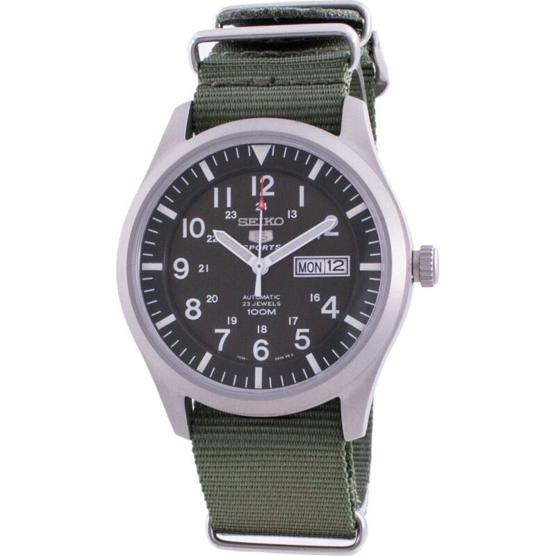 Seiko 5 Sports Military Automatic SNZG09K1-var-NATO9 100M Men's Watch