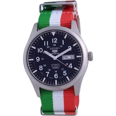 Seiko 5 Sports Automatic Polyester SNZG11J1-var-NATO23 100M Men's Watch