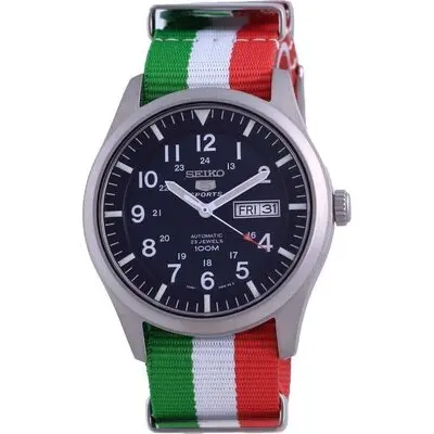 Seiko 5 Sports Automatic Polyester SNZG11K1-var-NATO23 100M Men's Watch