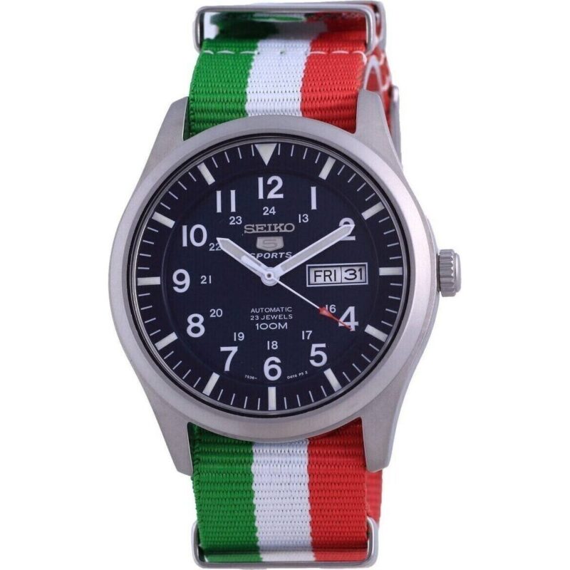 Seiko 5 Sports Automatic Polyester SNZG11K1-var-NATO23 100M Men's Watch