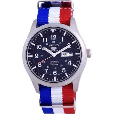 Seiko 5 Sports Automatic Polyester SNZG11K1-var-NATO25 100M Men's Watch