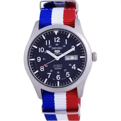 Seiko 5 Sports Automatic Polyester SNZG11K1-var-NATO25 100M Men's Watch