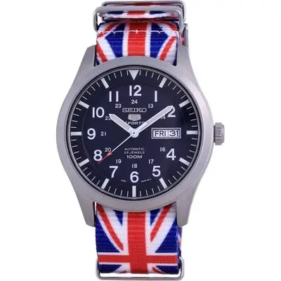 Seiko 5 Sports Automatic Polyester SNZG11K1-var-NATO28 100M Men's Watch