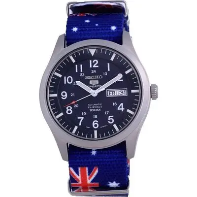 Seiko 5 Sports Automatic Polyester SNZG11K1-var-NATO30 100M Men's Watch