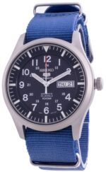Seiko 5 Sports Blue Dial Automatic SNZG11K1-var-NATO8 100M Men's Watch