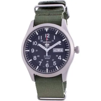 Seiko 5 Sports Blue Dial Automatic SNZG11K1-var-NATO9 100M Men’s Watch - SNZG11K1-var-NATO9